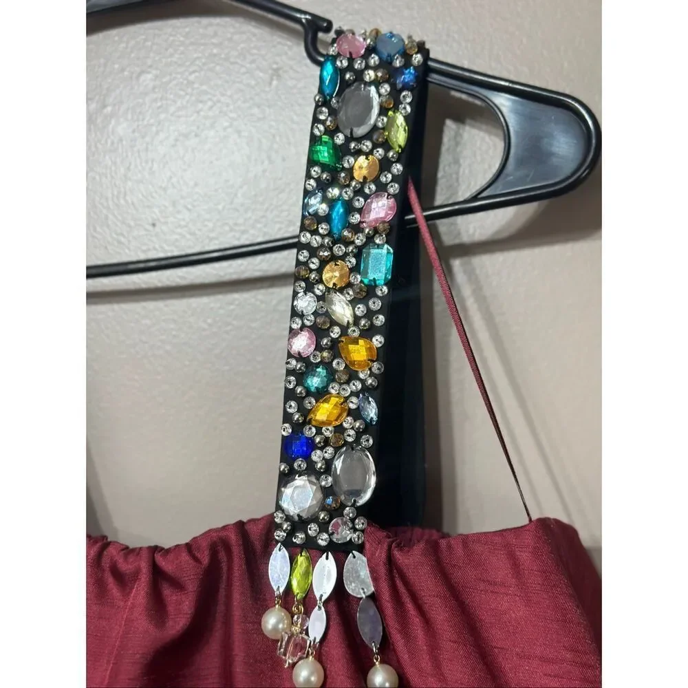 NWT Anthropologie Sunday in Brooklyn Embellished Straps Bubble Mini Dress Small - Picture 3 of 10